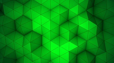 Green triangle polygons background loopable 4k UHD (3840x2160) Stock Footage 68653080