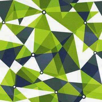 Green triangle seamless pattern. Stock Illustration