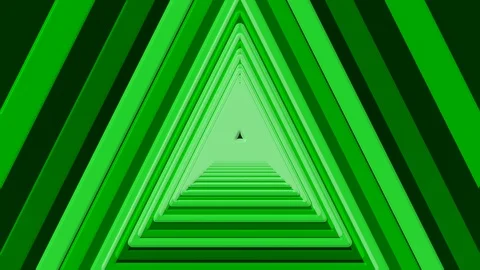 Green Triangle Tunnel move Stock Footage 100144771