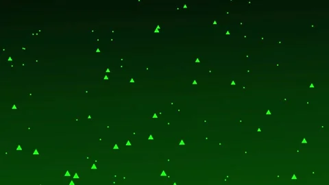 Green Triangles and Dots Animated Background for Tech Stock Footage 327474586