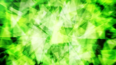 Green triangles exploding flying abstract particles abstract. 4k colorful loop Stock Footage 277704043