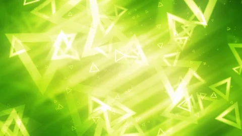 Green Triangles Subtle Motion Stock Footage 97895472