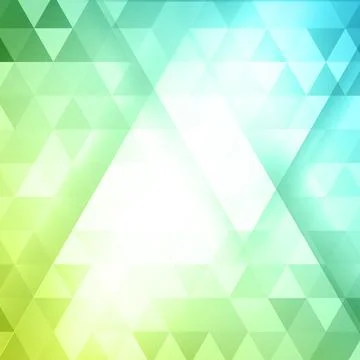 Green Triangles on White Background Illustrazione stock