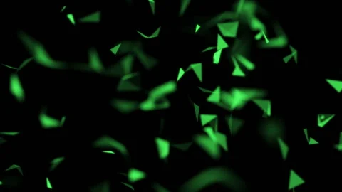 Green triangles.Plexus structure evolving in organic motion. Abstract technology Stock Footage 95450694