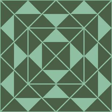 Green triangular background seamless pattern for wrapping paper decoration Illustrazione stock