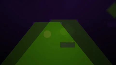 Green triangular billiards table night. Stock Footage 335113157