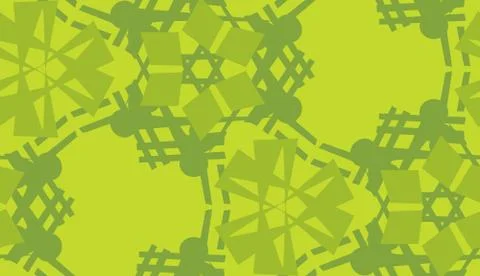 Green Triangular Shapes Pattern Illustrazione stock