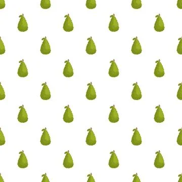 Green tropical fruit seamless pattern repeating background 스톡 일러스트