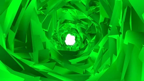 Green tunnel. fractal background. computer graphics Stock Footage 83103178