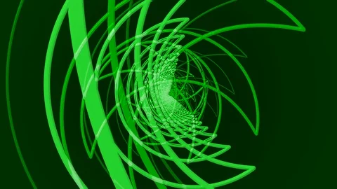Green Tunnel Moon Video stock 100470248