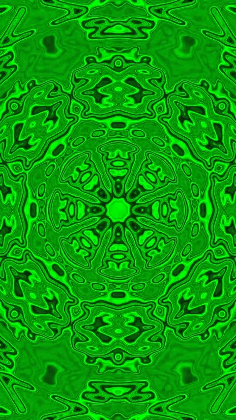 Green tunnel video loop creating an immersive visual experience with a seam.. Stock Footage 321575501
