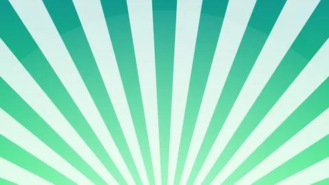Green Turquoise Radial Rays Abstract Background Stockillustratie