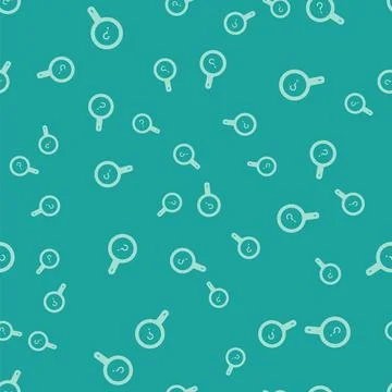 Green Unknown search icon isolated seamless pattern on green background Stock Illustration
