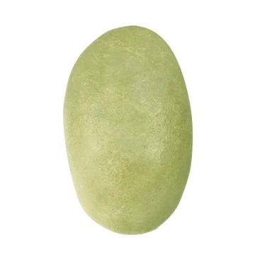 Green unroasted coffee bean isolated on white background Stock Illustration