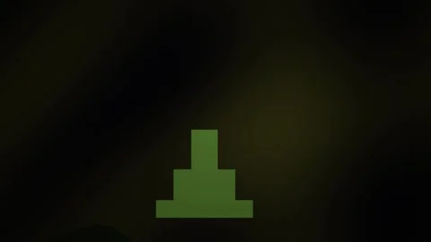Green upload icon on dark background. Stock Footage 337477908