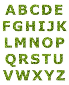 Green upper case letter Stock Illustration