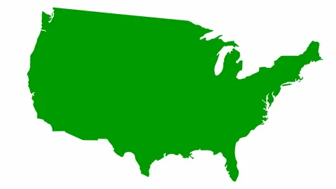 Green USA white Stock Footage 232987494