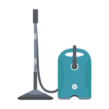 Green vacuum cleaner on a light background for use in cleaning design Stockillustratie