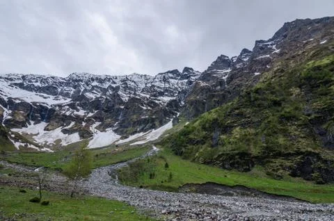 Green valley mountain Stock Photos