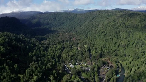 Green valley in the mountains Stock Footage 249467674