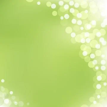 Green vector background with bokeh Stock Illustration