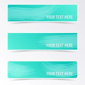Green vector banners Illustration