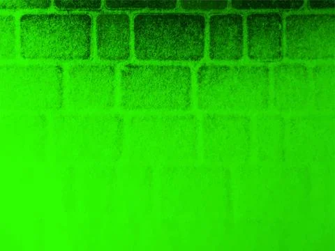 Green vector grunge background of paving slabs covered with snow Stock Illustration