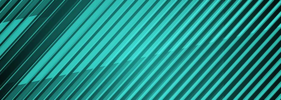 Green vector modern abstract background with stripes. Stripped turquoise Stock Illustration