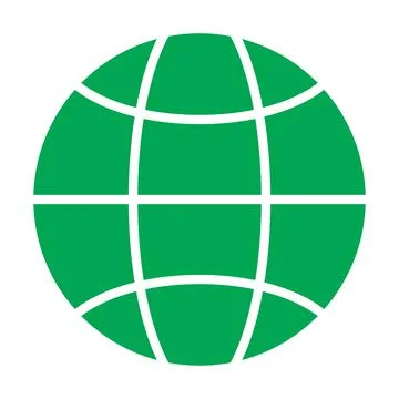 Green vector solid web icon isolated on white background Stock Illustration