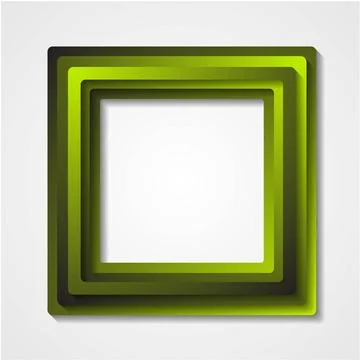 Green vector square shapes design Green vector square shapes design Copyri... Stock Photos