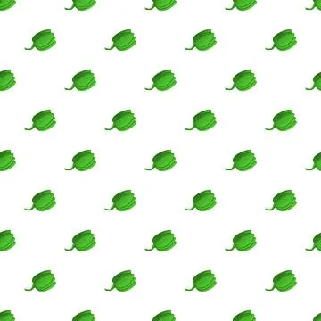 Green vegetable leaves creating a seamless pattern background Stock Illustration