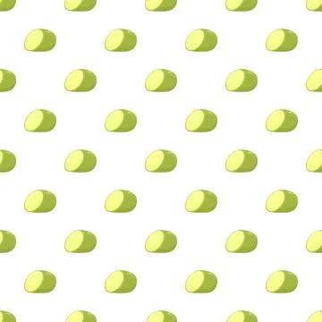 Green vegetable slices creating a fresh seamless pattern 스톡 일러스트