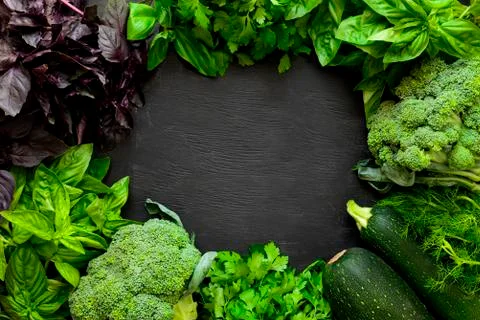 Green vegetables background Stock Photos