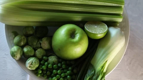 Green vegetables  스톡 동영상 325965356