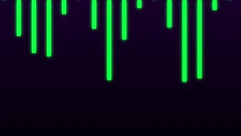 Green vertical line spectrum visual motion background Stock Footage 341845316
