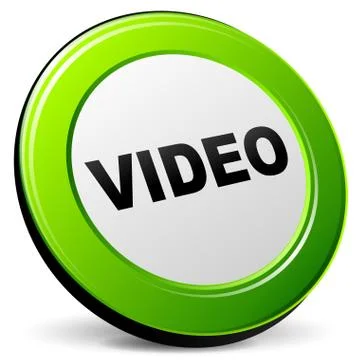 Green video icon Stock Illustration