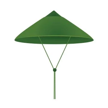 Green Vietnamese hat Stock Illustration