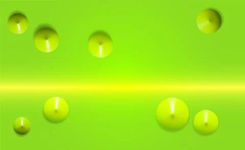 Green the view from the top 3d render realistic composition 8 cones. Stock Illustration