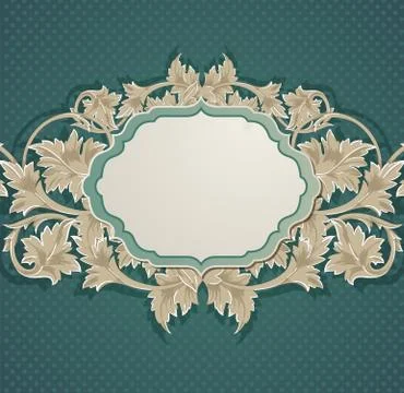 Green vintage background Stock Illustration