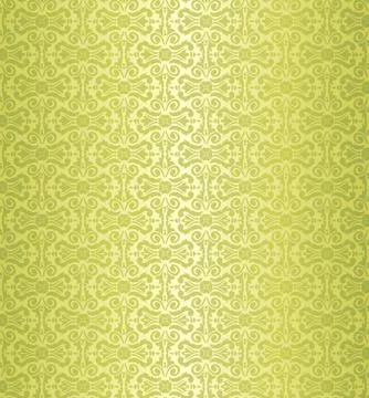 Green  vintage wallpaper design Stock Illustration