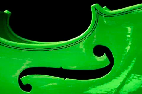 Green Violin 스톡 사진