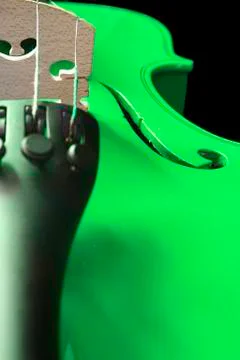 Green Violin Stock Photos