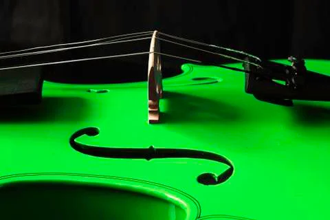 Green Violin Stock Photos