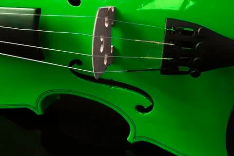 Green Violin Stock Photos