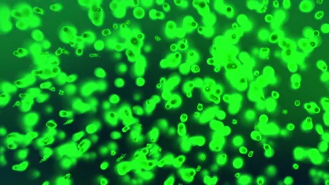 Green viral cells Stock Footage 151963285