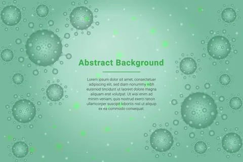 Green virus background Stock Illustration
