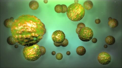 Green Virus Video stock 164914400