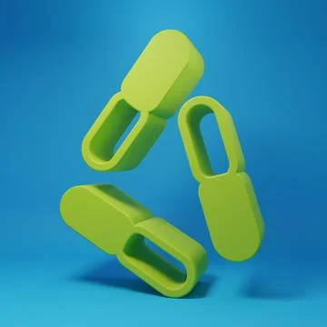 Green Virus icon isolated on blue background. Corona virus 2019-nCoV. Bacte.. Stock Illustration