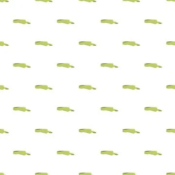 Green visor seamless pattern for summer sport accessory Stock Illustration