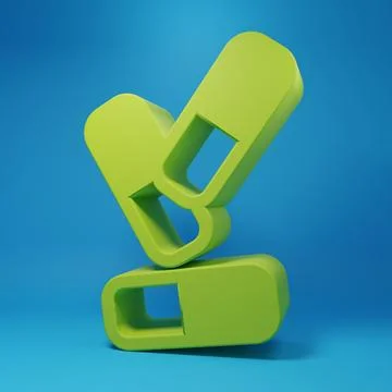Green Vitamin complex of pill capsule icon isolated on blue background. Hea.. Stock Illustration